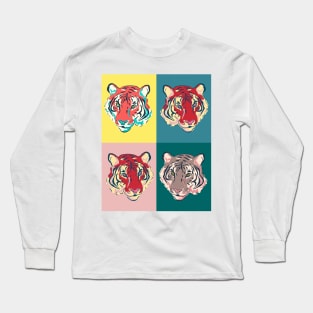 Tiger Faces Long Sleeve T-Shirt